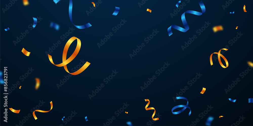 confetti background orange and blue Beautifully arranged, vector illustration confetti background orange and blue Beautifully arranged, vector illustration