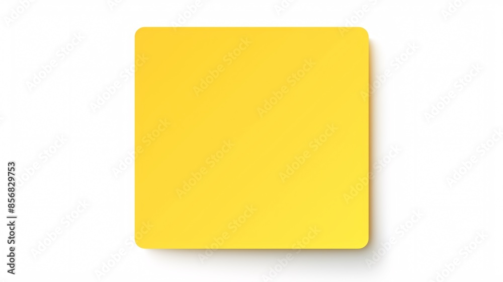 a yellow square with shadow
