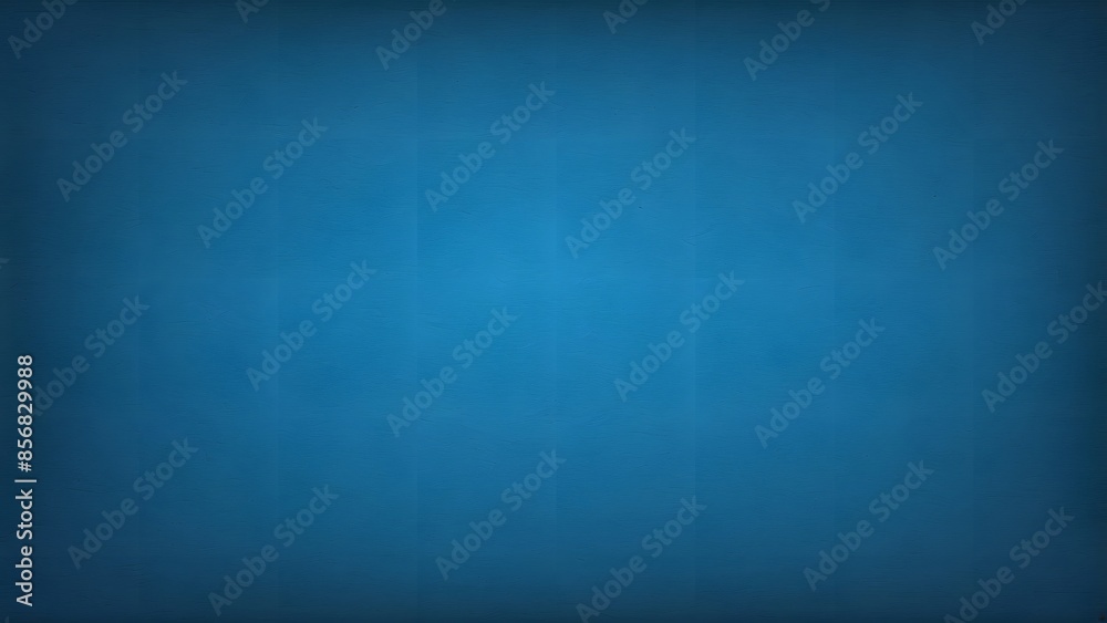 Blue background with smooth texture, bright center and black vignette border, elegant blue color in old vintage style, background for banners, posters, and digital advertisement