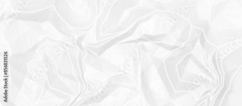 White crumpled paper texture .