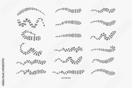 Abstract illustration, design, shape, circle, line, graphic, art, bacteria, virus, icon, germ, plankton, parasite, biology, sperm, and graphic element vector