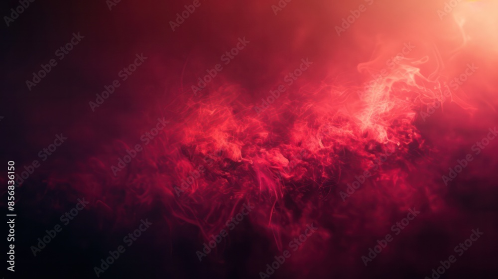 Obraz premium A red background with smoke and fire