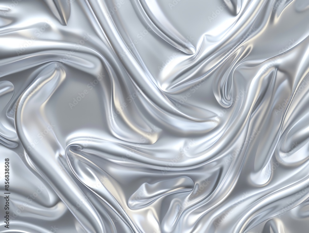 Abstract silver metallic fluid surface texture background in soft flowing waves, perfect for modern designs. Abstract silver metallic fluid surface texture background in soft flowing waves, perfect for modern designs.