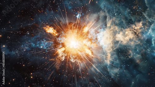 Wallpaper Mural Radiant light Fireworks in the night sky background. Torontodigital.ca