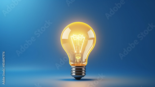 3D_Rendering_of_Electric_bulb_put_on_a_graduation