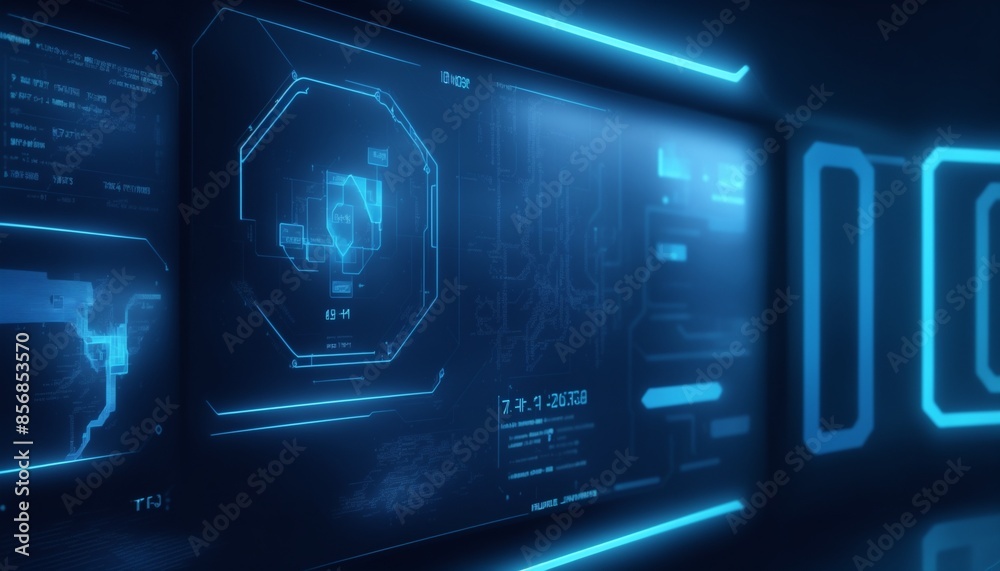 technology background with code technology background with code