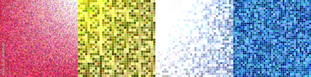 Abstract square mosaic pattern background collection