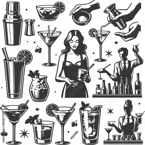 bartender tools set for different designs