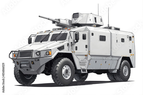 armored truck vehicle vector style photo