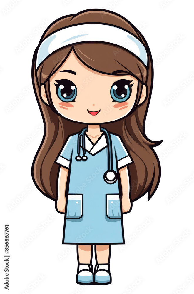 PNG A nurse white background stethoscope publication. PNG A nurse white background stethoscope publication.