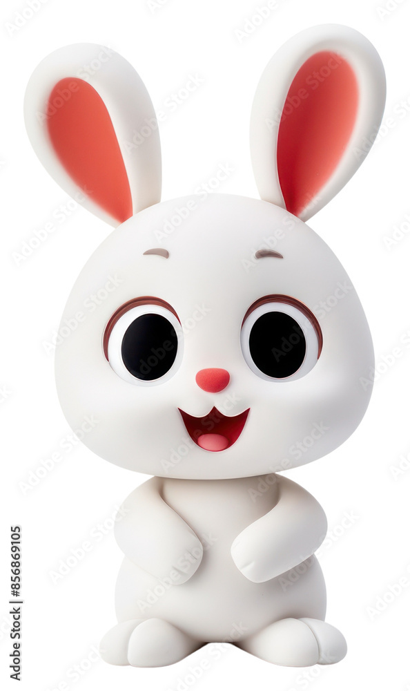 PNG White rabbit funny figurine animal mammal. PNG White rabbit funny figurine animal mammal.