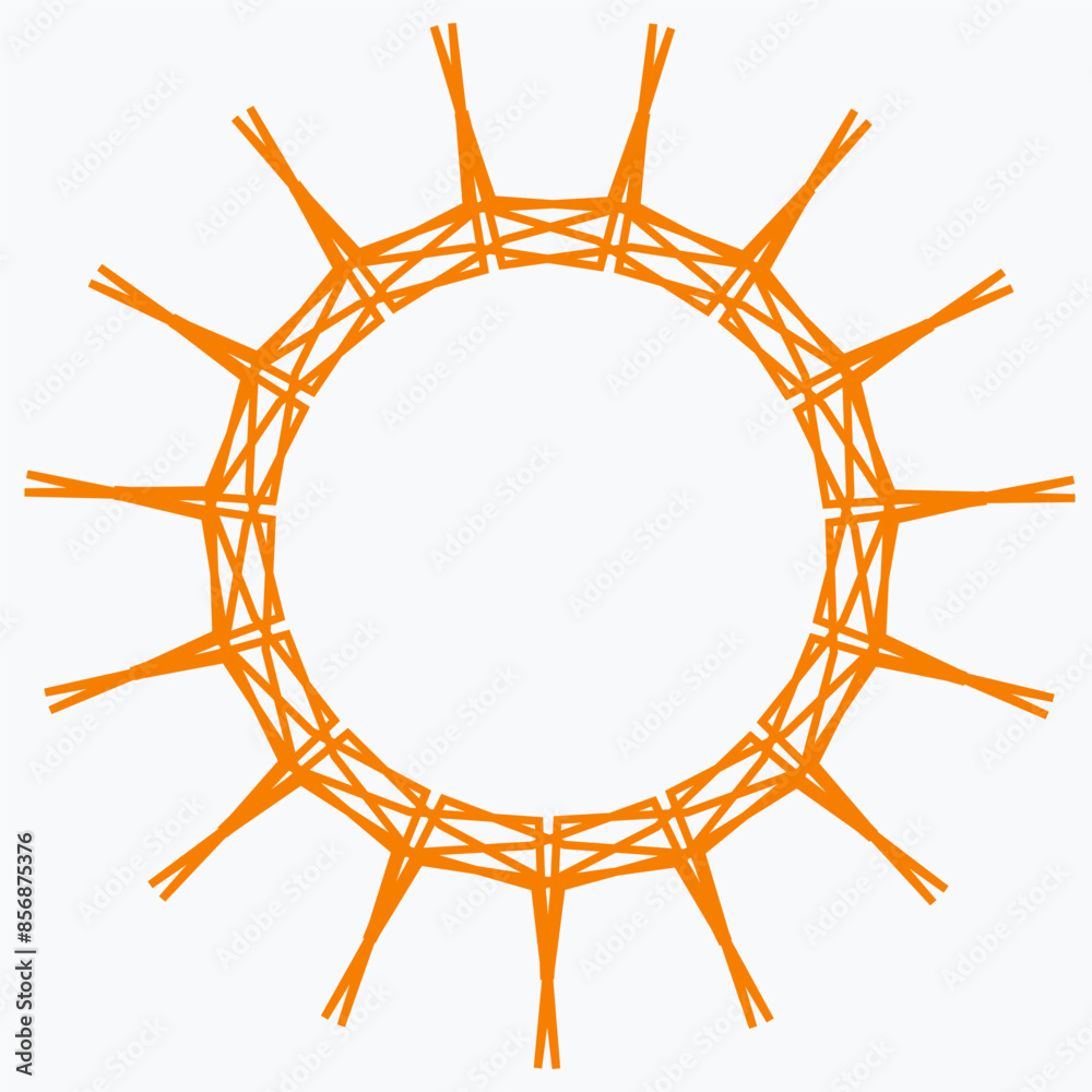 Pattern element on a white background. The vector image can be used as ...
