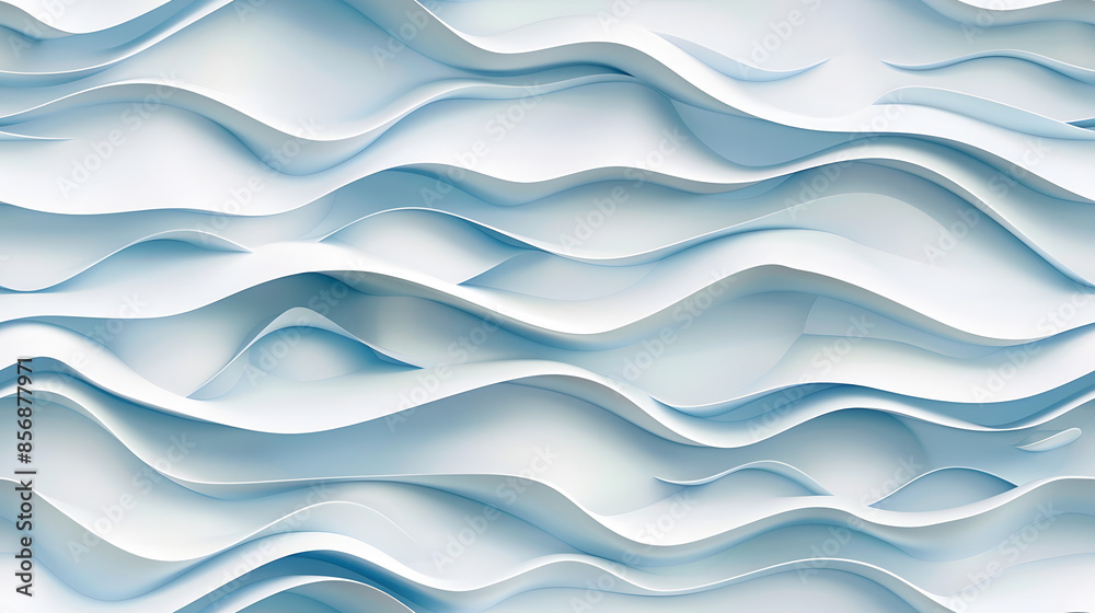 An abstract pattern of flowing blue and white fabric waves, featuring smooth and undulating forms that create a sense of depth and tranquility, emphasizing elegance and fluidity. An abstract pattern of flowing blue and white fabric waves, featuring smooth and undulating forms that create a sense of depth and tranquility, emphasizing elegance and fluidity.