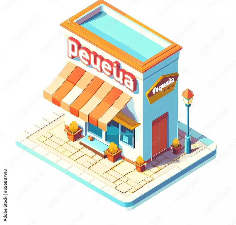 shop simple vector icon, isometric view shop simple vector icon, isometric view
