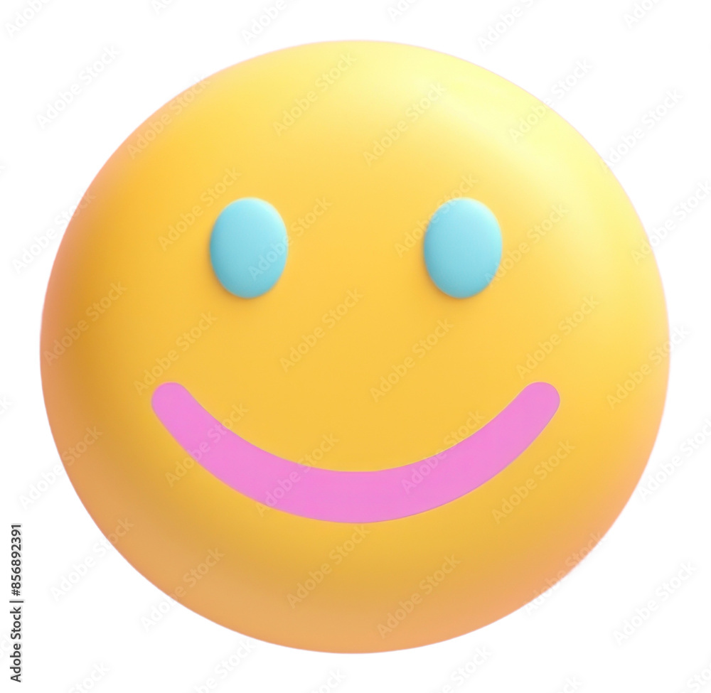 Fototapeta premium PNG Smile emoji icon face anthropomorphic confectionery celebration.
