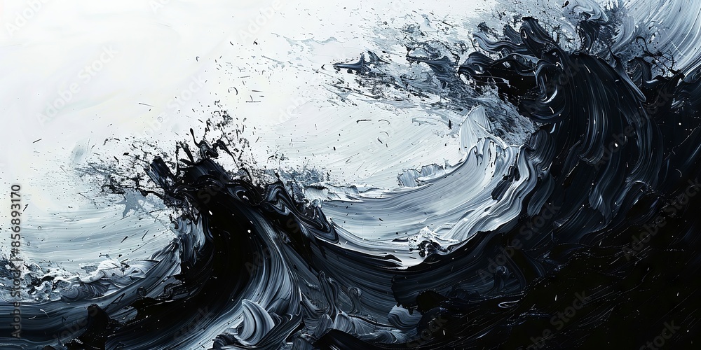 Abstract Dark and Light Wave Brush Strokes Abstract Dark and Light Wave Brush Strokes