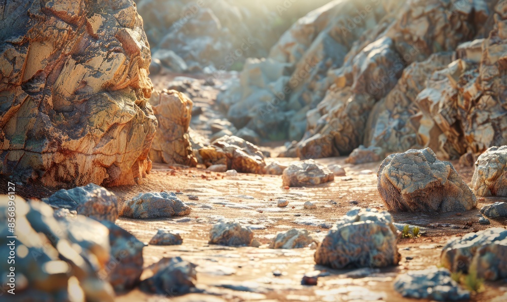 Rocky desert terrain Rocky desert terrain