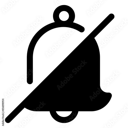silent glyph icon vector illustration isolated on white background