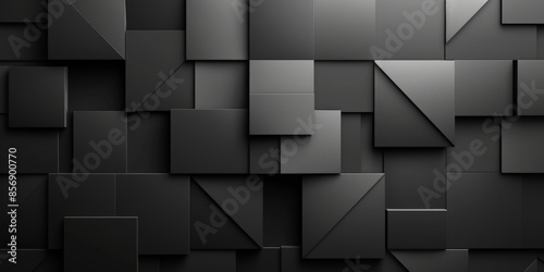 Abstract Black Geometric Pattern