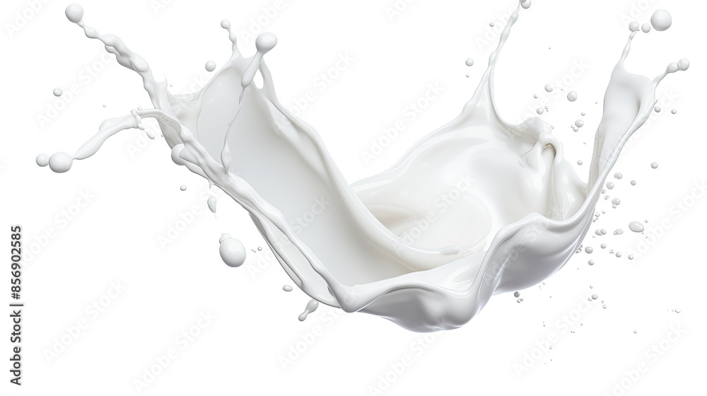 Whimsical Twisted Milk Splash in 3D Isolated on Transparent Background - Top View Flat Lay | Digital Art PNG Cutout Whimsical Twisted Milk Splash in 3D Isolated on Transparent Background - Top View Flat Lay | Digital Art PNG Cutout