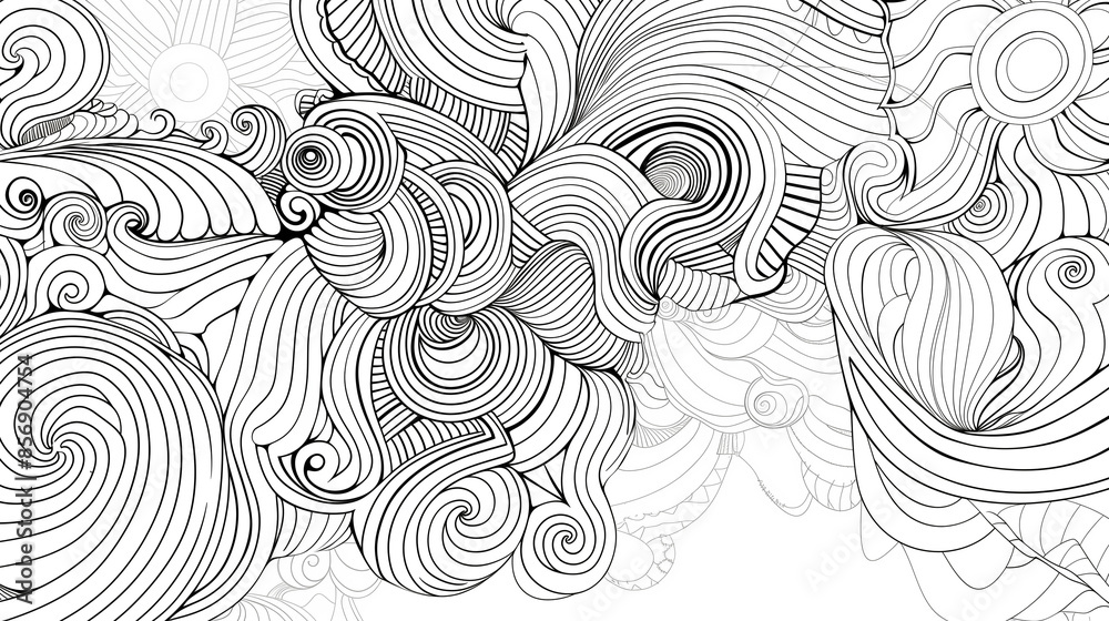 Adult colouring book page Adult colouring book page