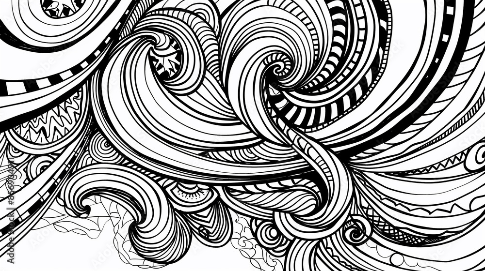 Adult colouring book page Adult colouring book page