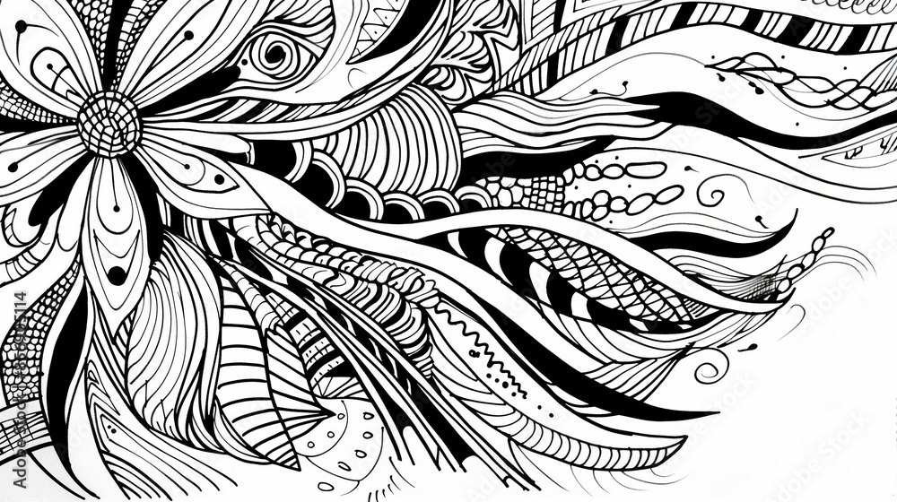 Adult colouring book page Adult colouring book page
