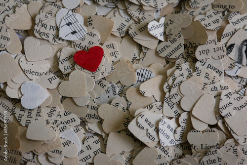 paper heart confetti
