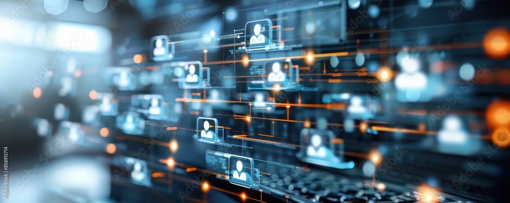 Digital tech global business network, data analysis, social media marketing, software development, teamwork. Digital tech global business network, data analysis, social media marketing, software development, teamwork.