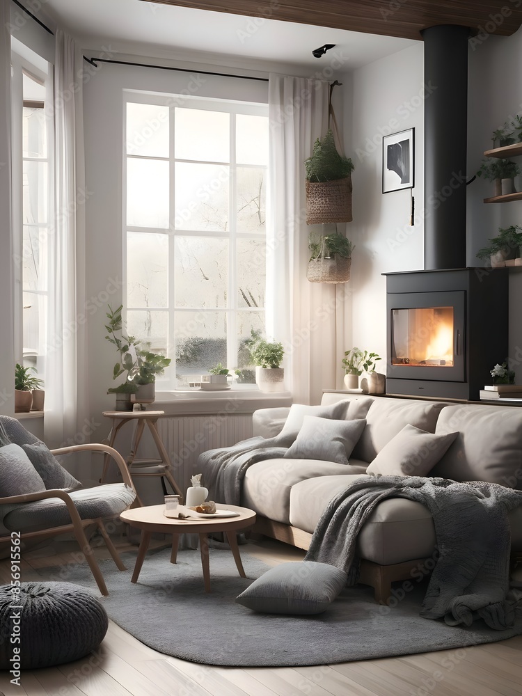 Fototapeta premium Cozy Living Room Inspiration Photography Art