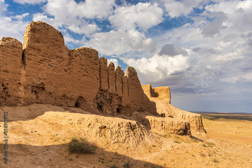 Ancient ruins of Khwarezm in Uzbekistan photo