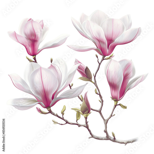 blooming magnolia branch - 1