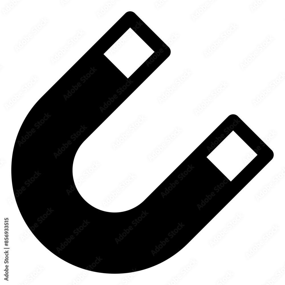 magnet glyph icon vector illustration isolated on white background magnet glyph icon vector illustration isolated on white background