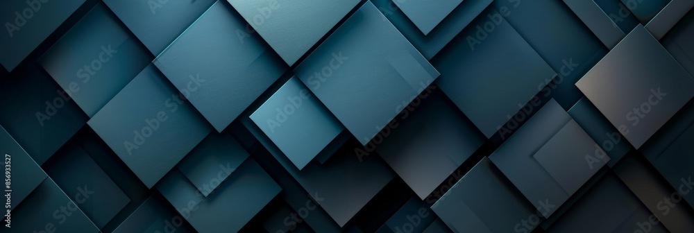 Fototapeta premium Abstract Blue and Grey Geometric Pattern