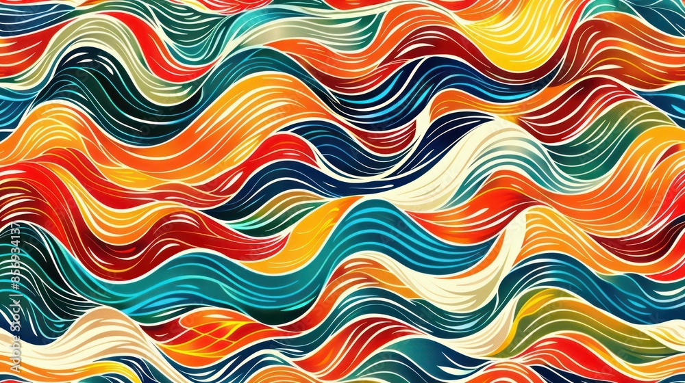 dynamic pattern of flowing colorful lines, representing fluid motion and energy through its smooth and diverse waves. Ideal for abstract art lovers. dynamic pattern of flowing colorful lines, representing fluid motion and energy through its smooth and diverse waves. Ideal for abstract art lovers.