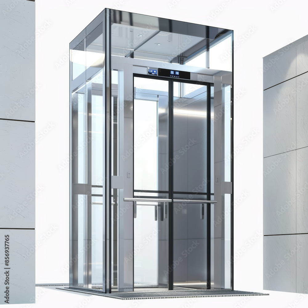 Sightseeing elevator and passenger elevator car with transparent sides or sides for sightseeing scenery Sightseeing elevator and passenger elevator car with transparent sides or sides for sightseeing scenery