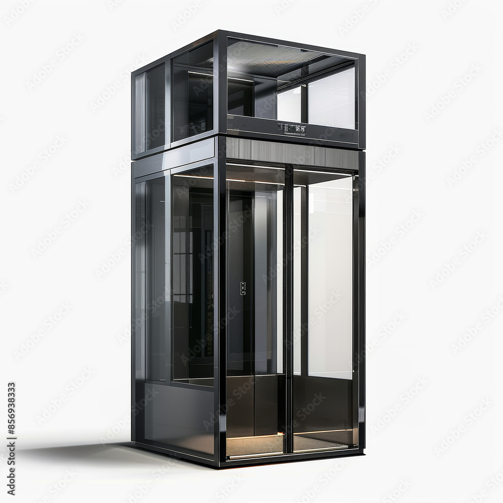 Sightseeing elevator and passenger elevator car with transparent sides or sides for sightseeing scenery Sightseeing elevator and passenger elevator car with transparent sides or sides for sightseeing scenery