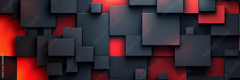 Abstract Red and Black Geometric Pattern Abstract Red and Black Geometric Pattern