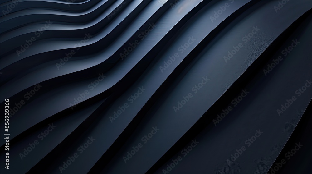 Fototapeta premium Hypnotic Blue Waves: A Gateway to Visual Meditation