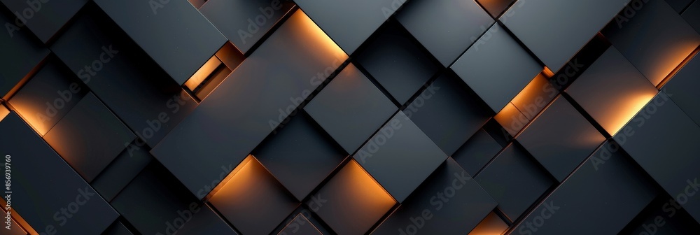 Abstract Dark Pattern with Glowing Lights Abstract Dark Pattern with Glowing Lights