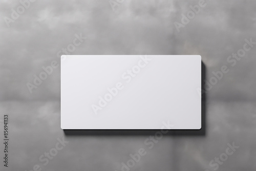 3D rendered horizontal Business visiting card mock-up with front and back. Invite, tag, empty mockup for Presentation