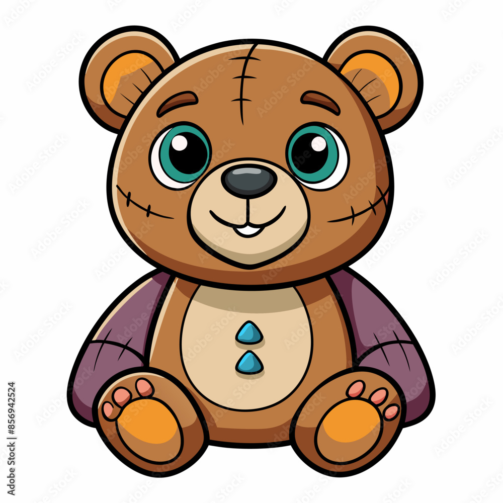 This adorable plush toy, designed as a cartoon teddy bear, makes an ideal gift for kids This adorable plush toy, designed as a cartoon teddy bear, makes an ideal gift for kids
