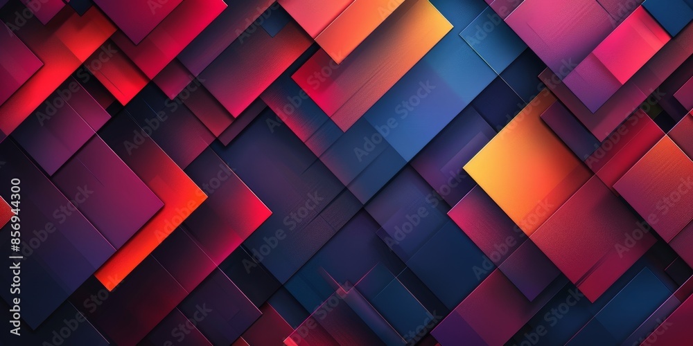 Abstract Geometric Pattern with Vivid Colors Abstract Geometric Pattern with Vivid Colors