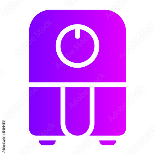 air fryer gradient icon
