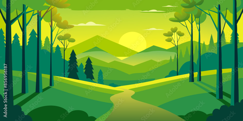 Delight in the scenic view of mountains and trees that paint a picturesque picture of the landscape. Delight in the scenic view of mountains and trees that paint a picturesque picture of the landscape.
