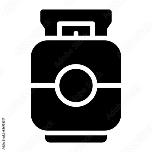 gas cylinder glyph icon