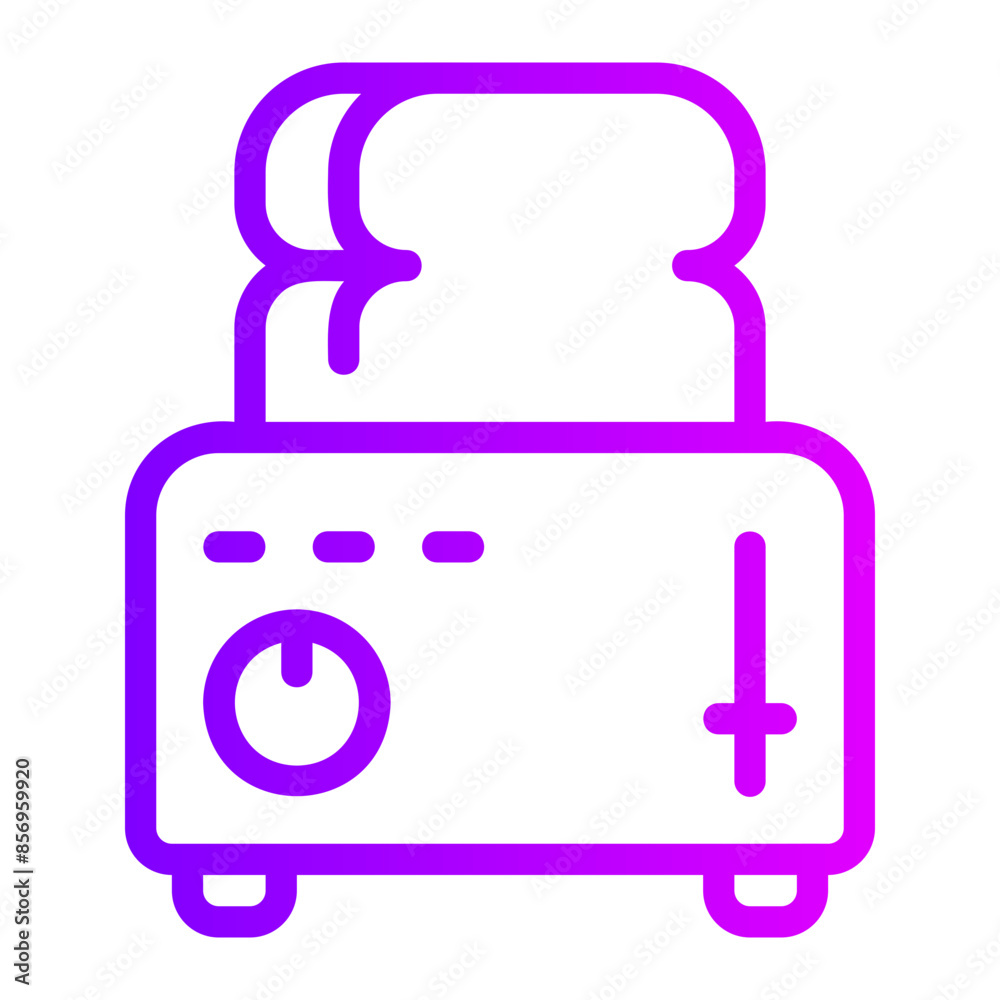toaster gradient icon toaster gradient icon