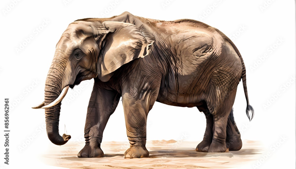 African elephant, AI Generated African elephant, AI Generated