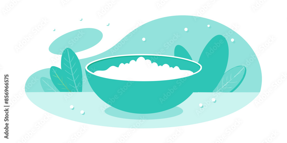 A bowl filled with rice grains, cooked to perfection and prepared to be savored as a delightful dish. A bowl filled with rice grains, cooked to perfection and prepared to be savored as a delightful dish.