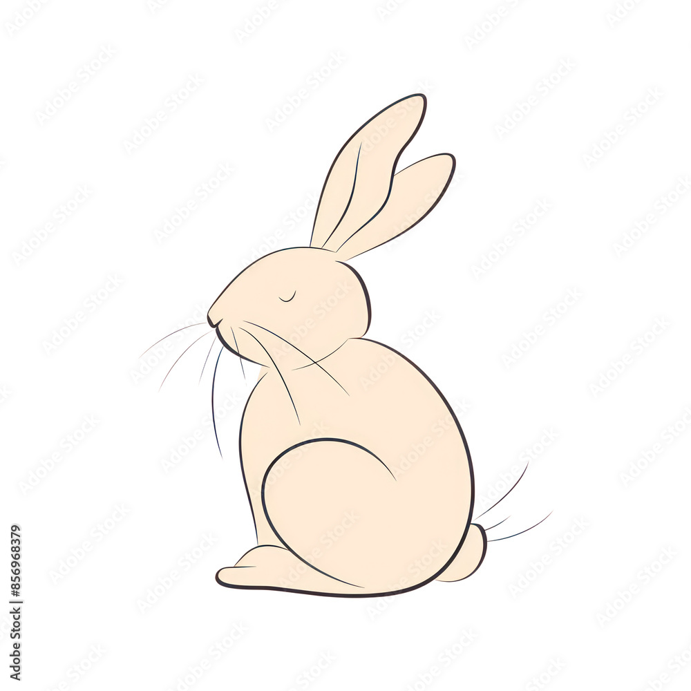 PNG Easter bunny illustrated outdoors snowman. PNG Easter bunny illustrated outdoors snowman.